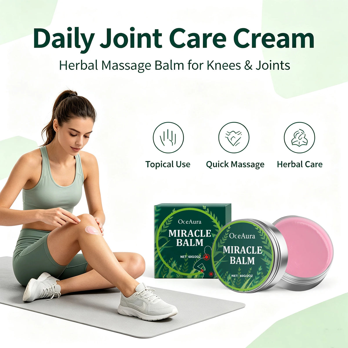 Herbal Body Massage Balm for Muscle and Joint Relief