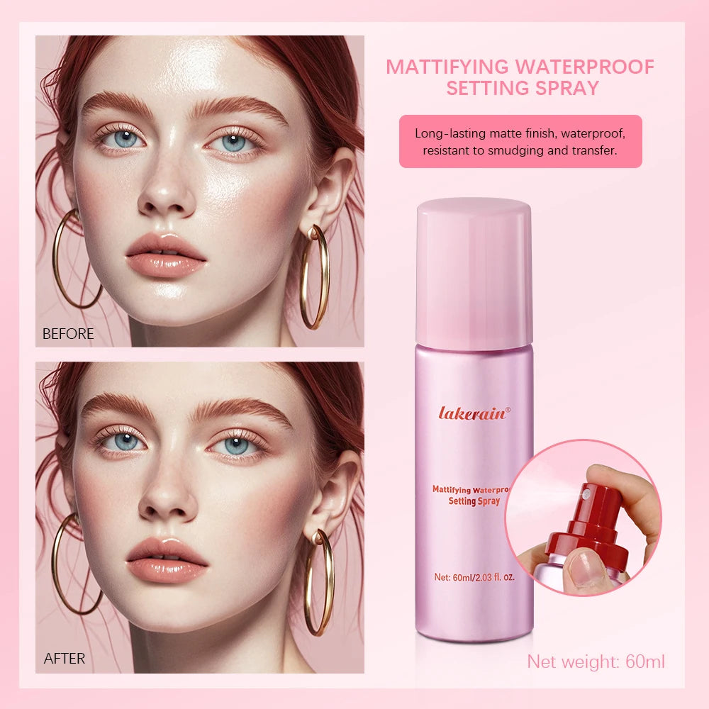 Mattifying Waterproof Setting Spray for Long Lasting Makeup - 2