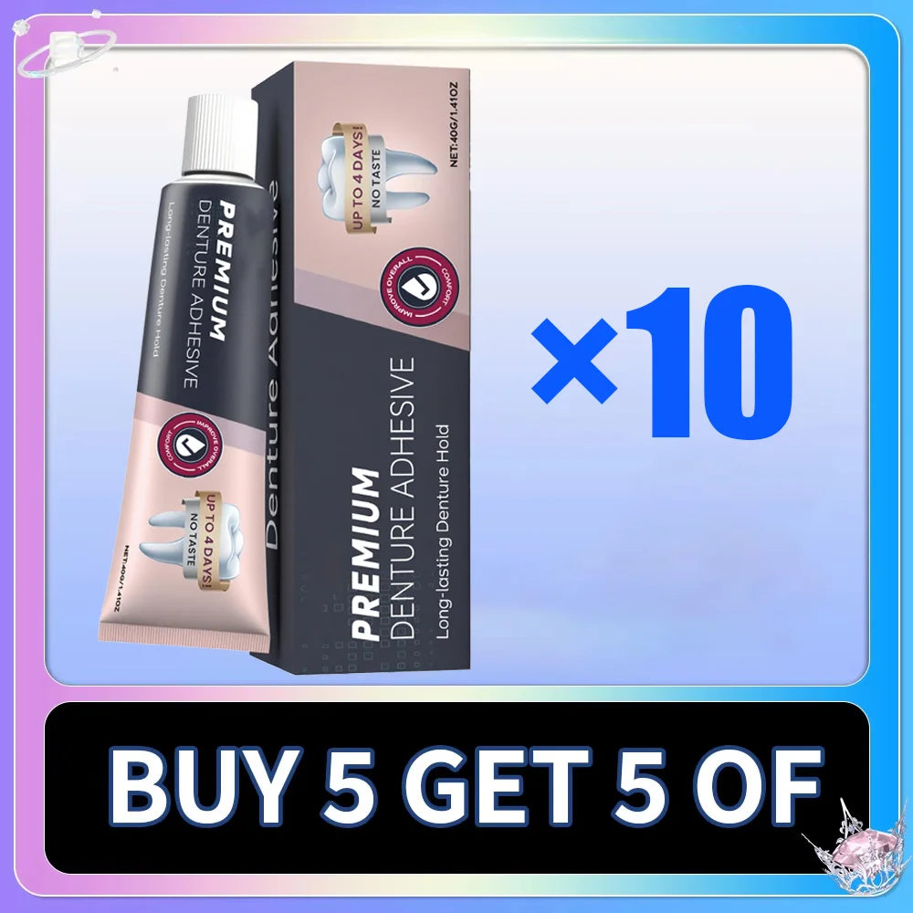 Denture Adhesive Gel Long Lasting Strong Grip - 7