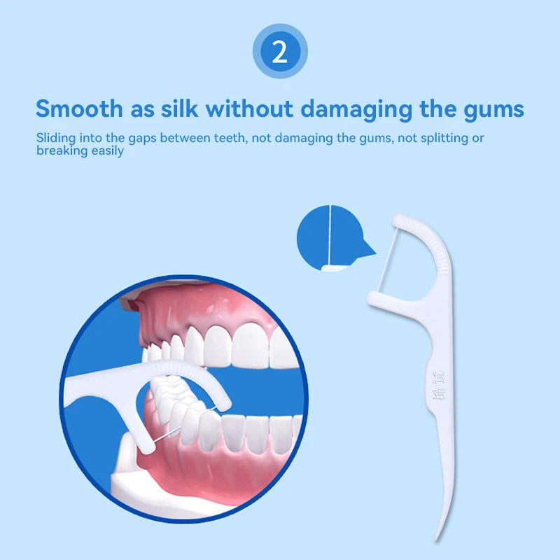 Portable Dental Floss Picks for Effective Daily Oral Cleaning