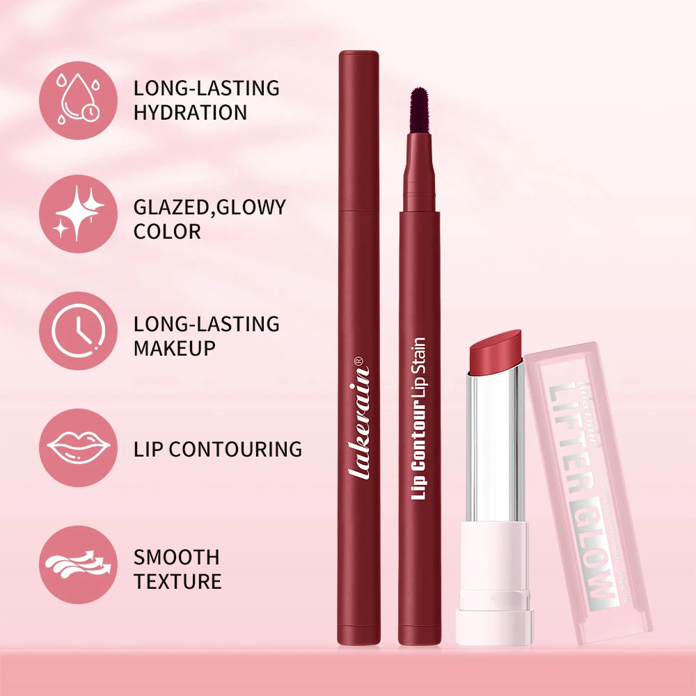 Lip Contour and Hydrating Balm Set for a Natural Look