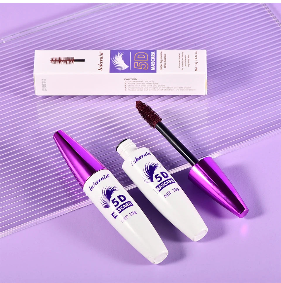5D Mascara Waterproof Lengthening and Volumizing Eyelash Makeup