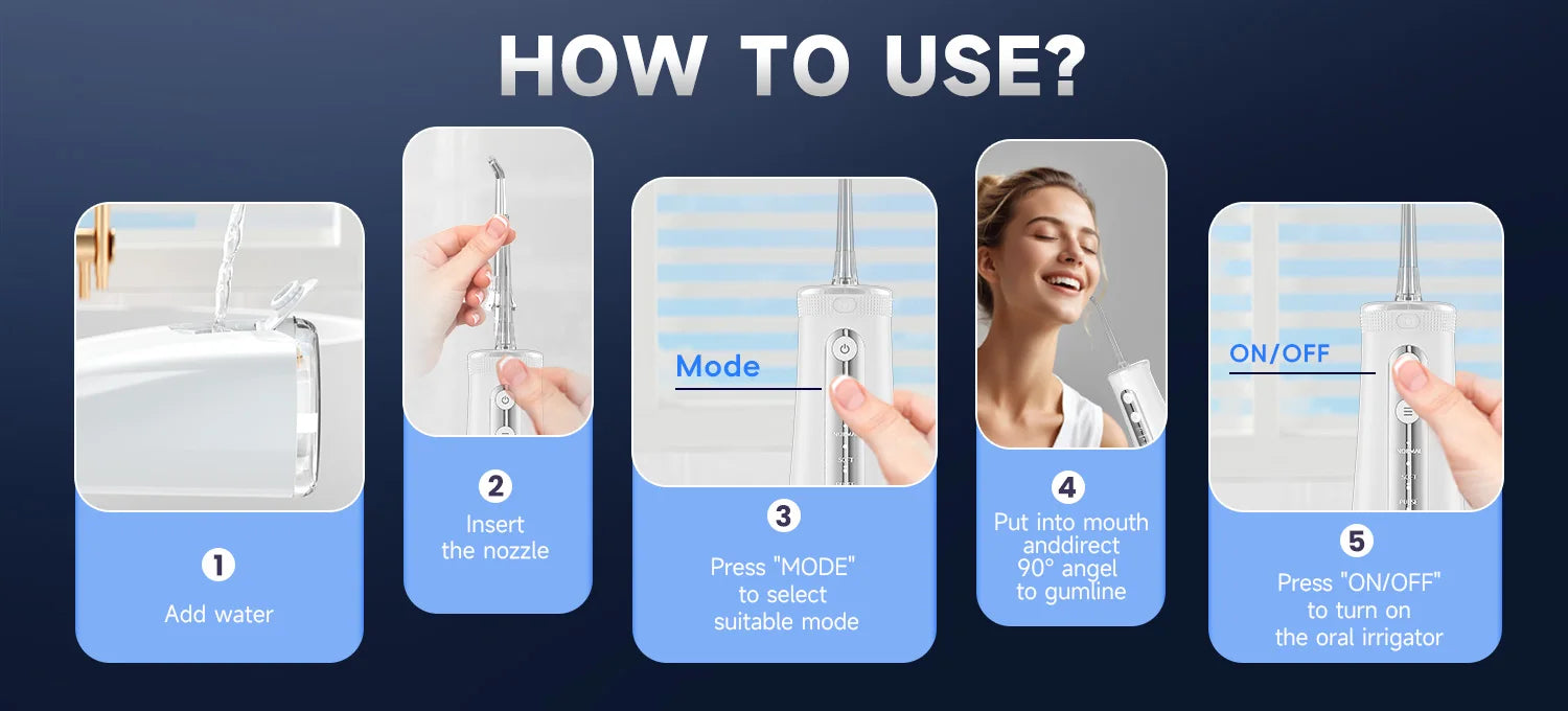 Electric Oral Irrigator and Toothbrush Combo for Deep Teeth Cleaning - 13