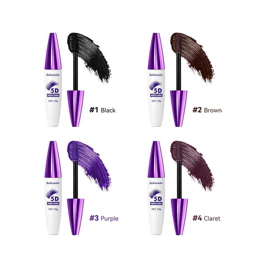 5D Mascara Waterproof Lengthening and Volumizing Eyelash Makeup