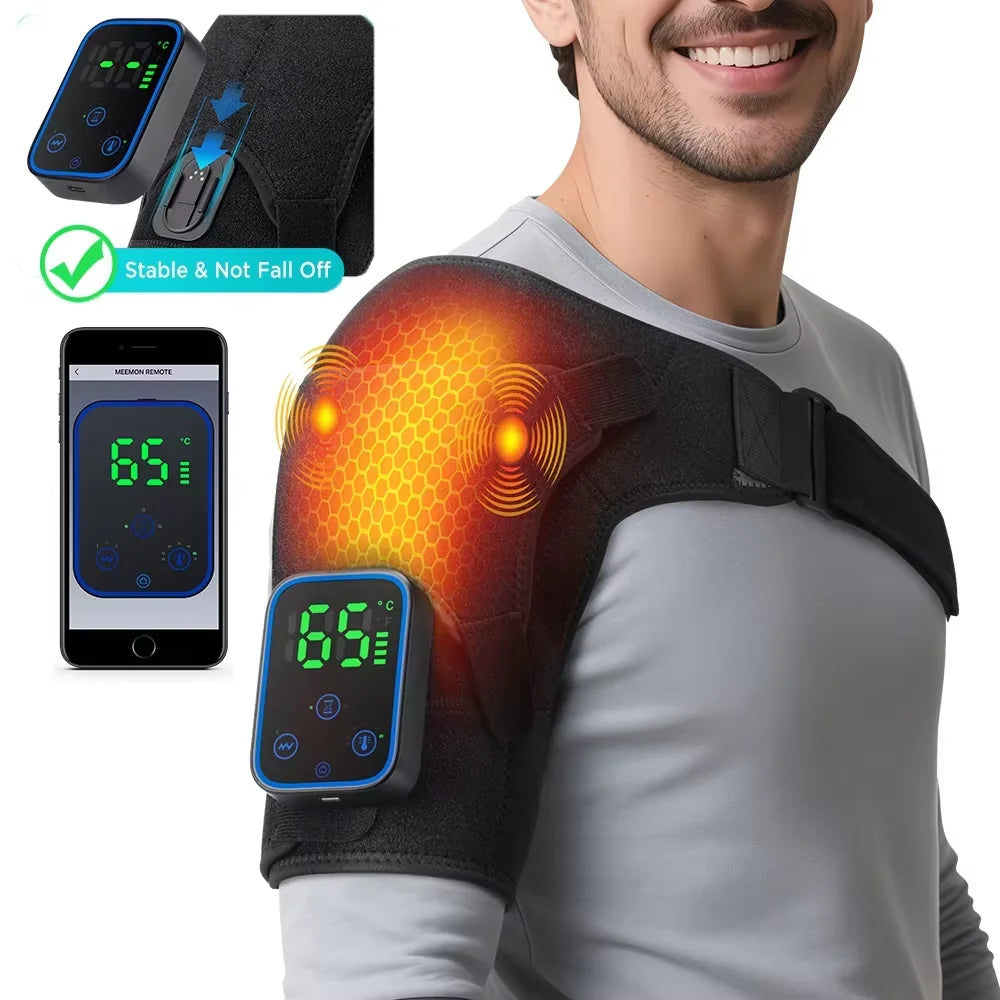 Wireless Shoulder Heating Massager with App Control