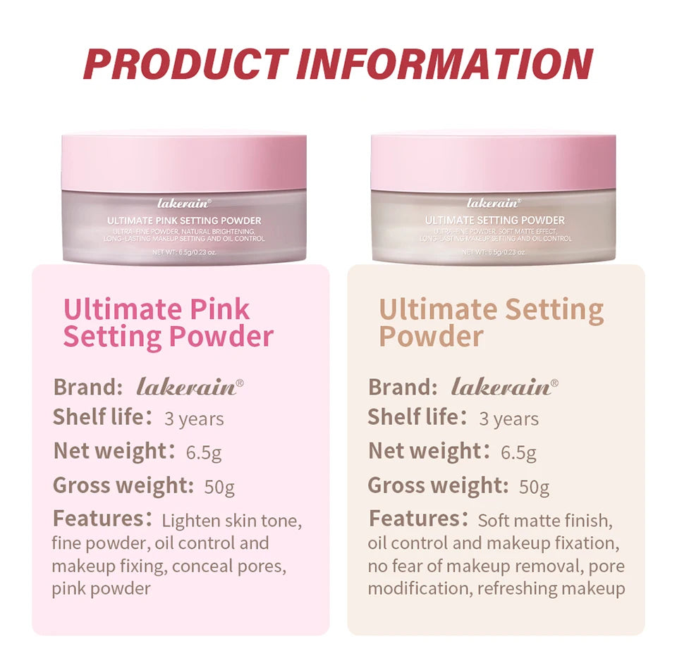 Setting Powder for Long Lasting Matte Finish