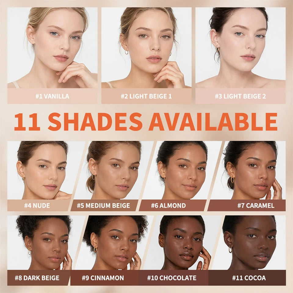 Liquid Foundation and Concealer for a Flawless Velvet Matte Finish