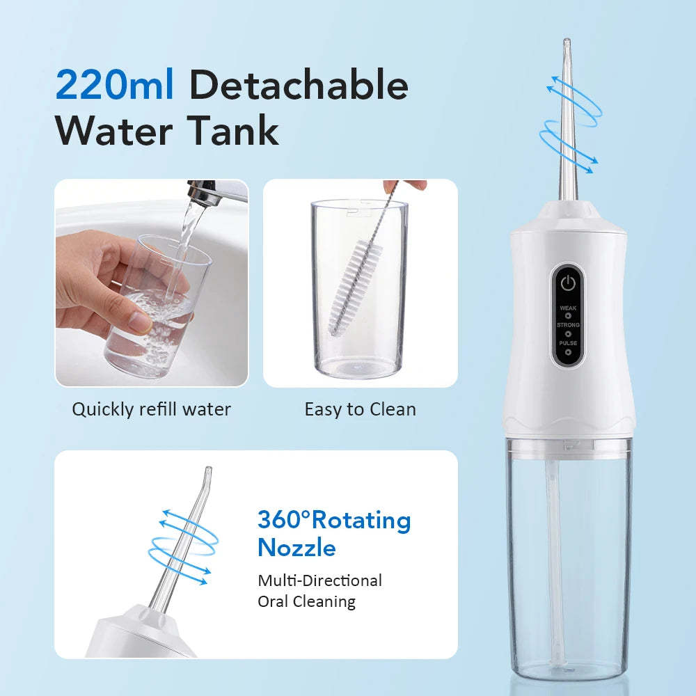 Portable Oral Irrigator for Deep Dental Cleaning