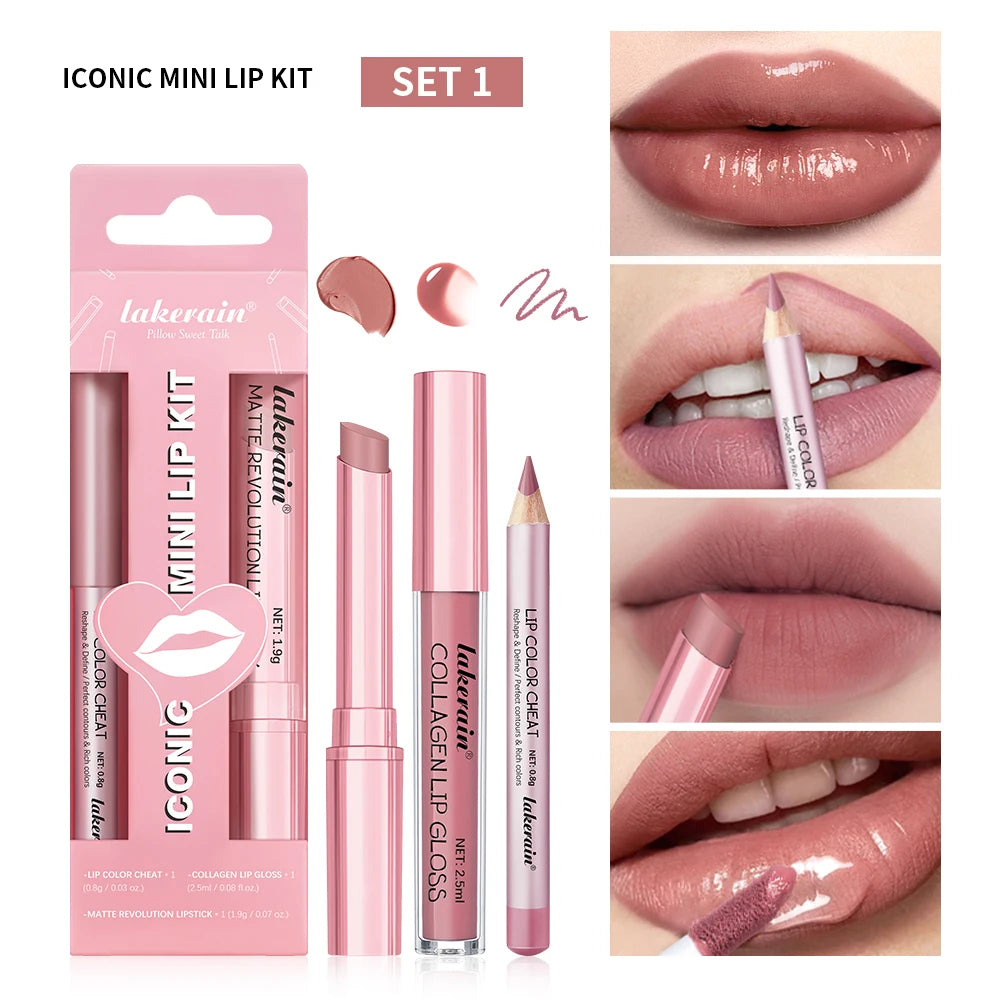 Iconic Mini Lip Kit with Long Lasting Matte Finish - 20