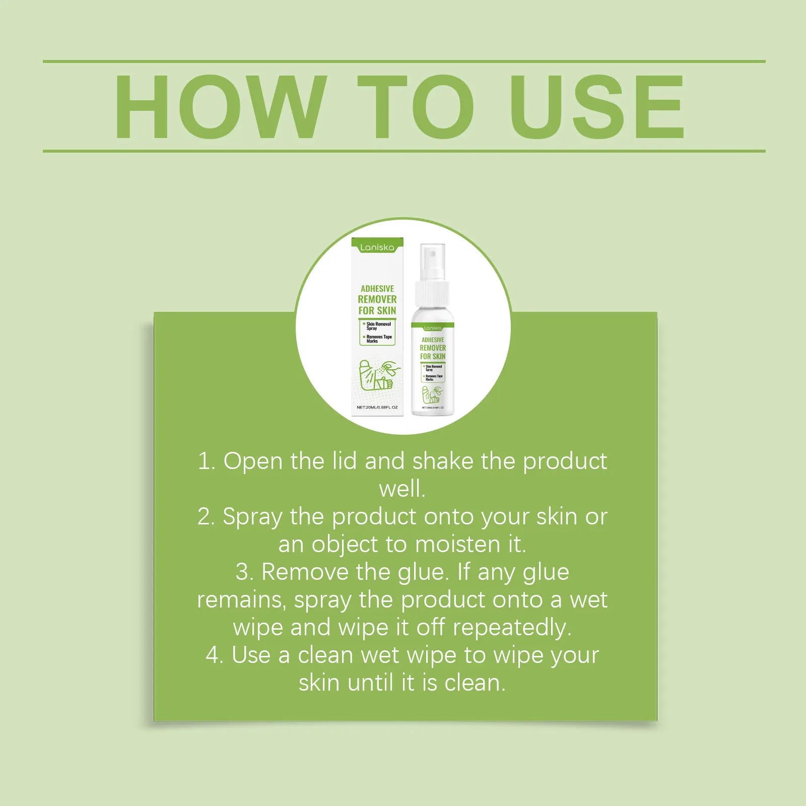 Adhesive Remover Spray for Skin Gentle Tape and Bandage Removal - 16