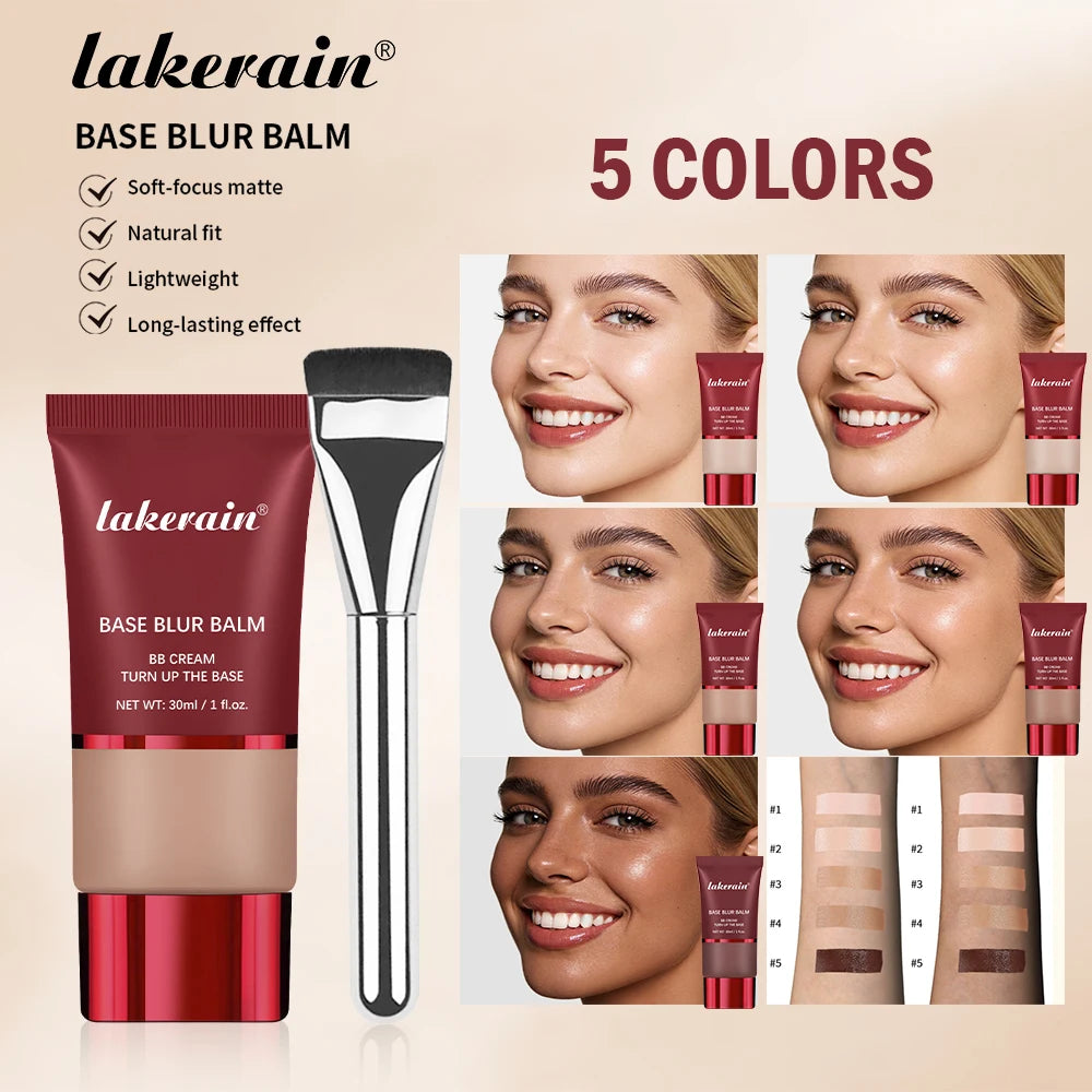 Blur Base Balm with Applicator Brush for a Natural Matte Finish - 7
