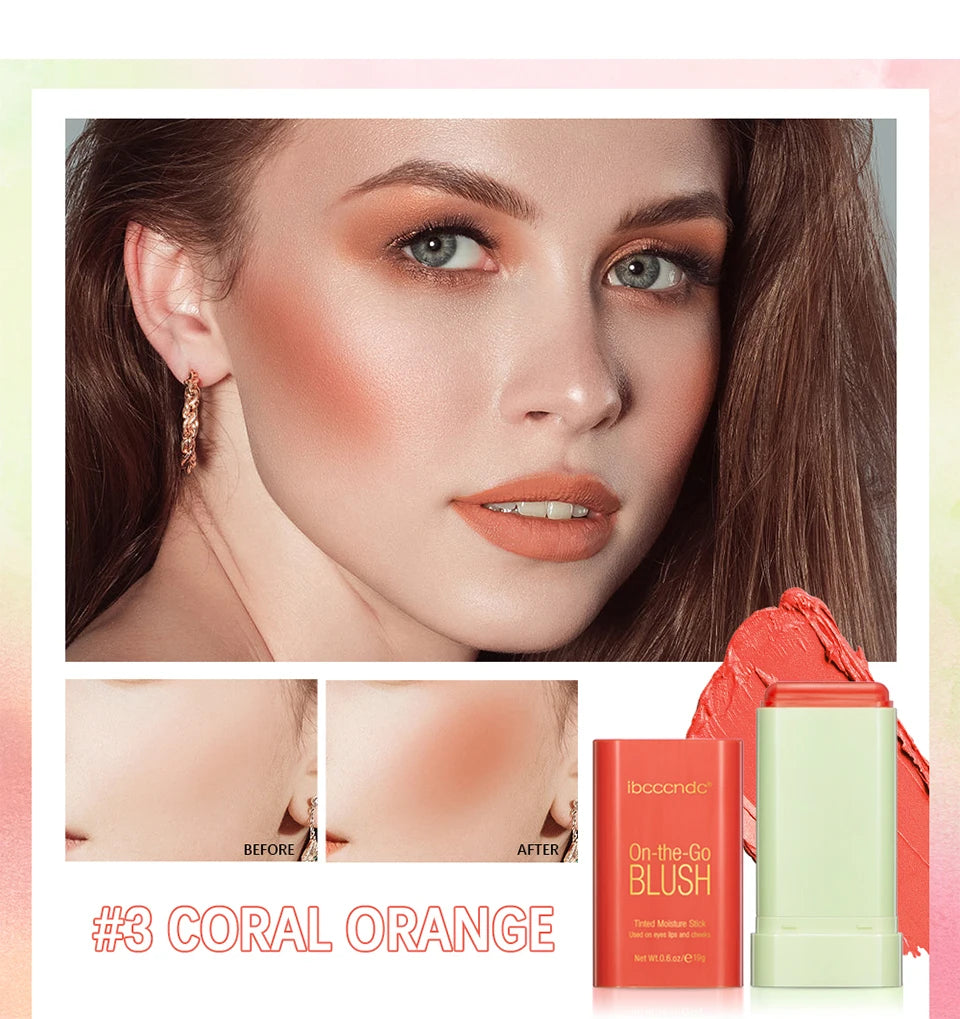 Eraser Blush Stick Natural Moisturizing Tinted Finish - 12