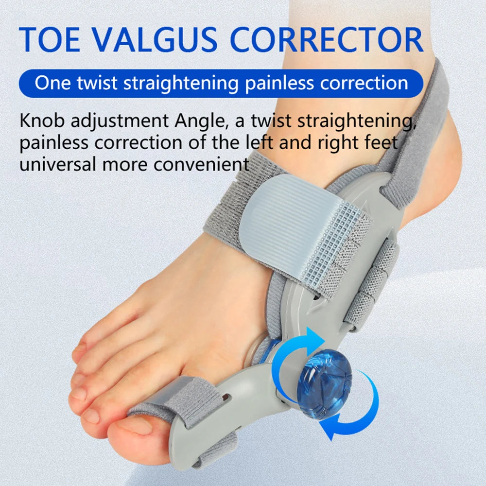 Bunion Adjuster Brace with Adjustable Knob for Natural Toe Alignment