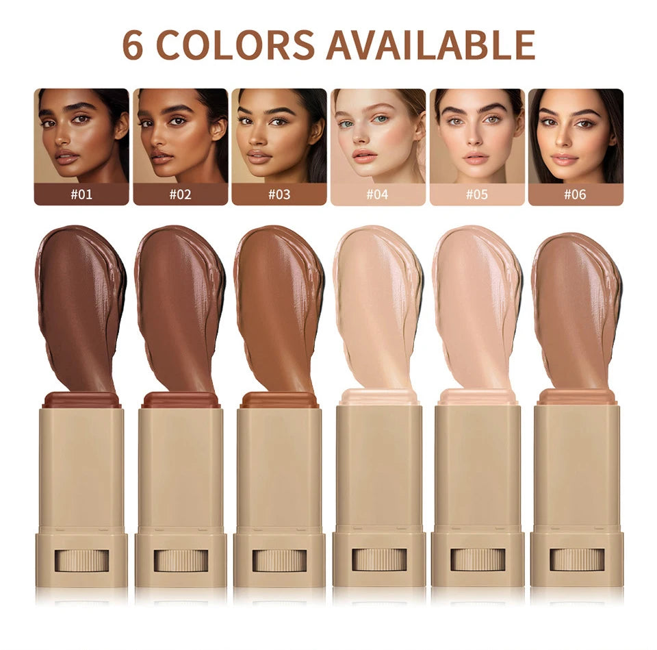 Foundation and Powder Makeup Set for a Flawless Matte Finish