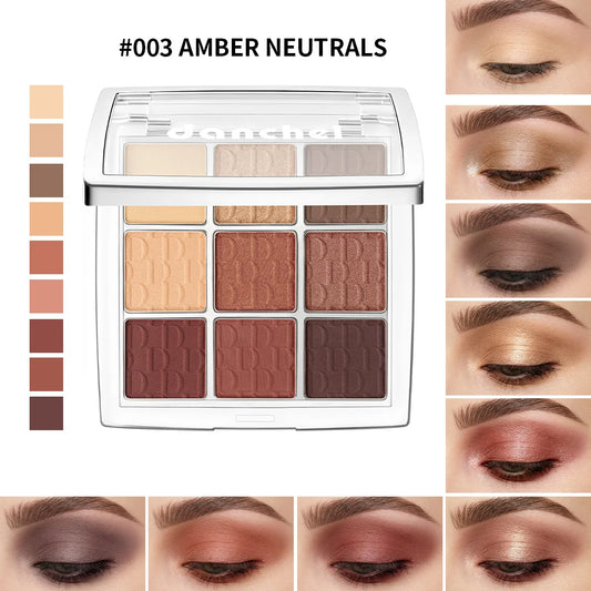9-Shade Eyeshadow Palette Highly Pigmented Blendable Makeup