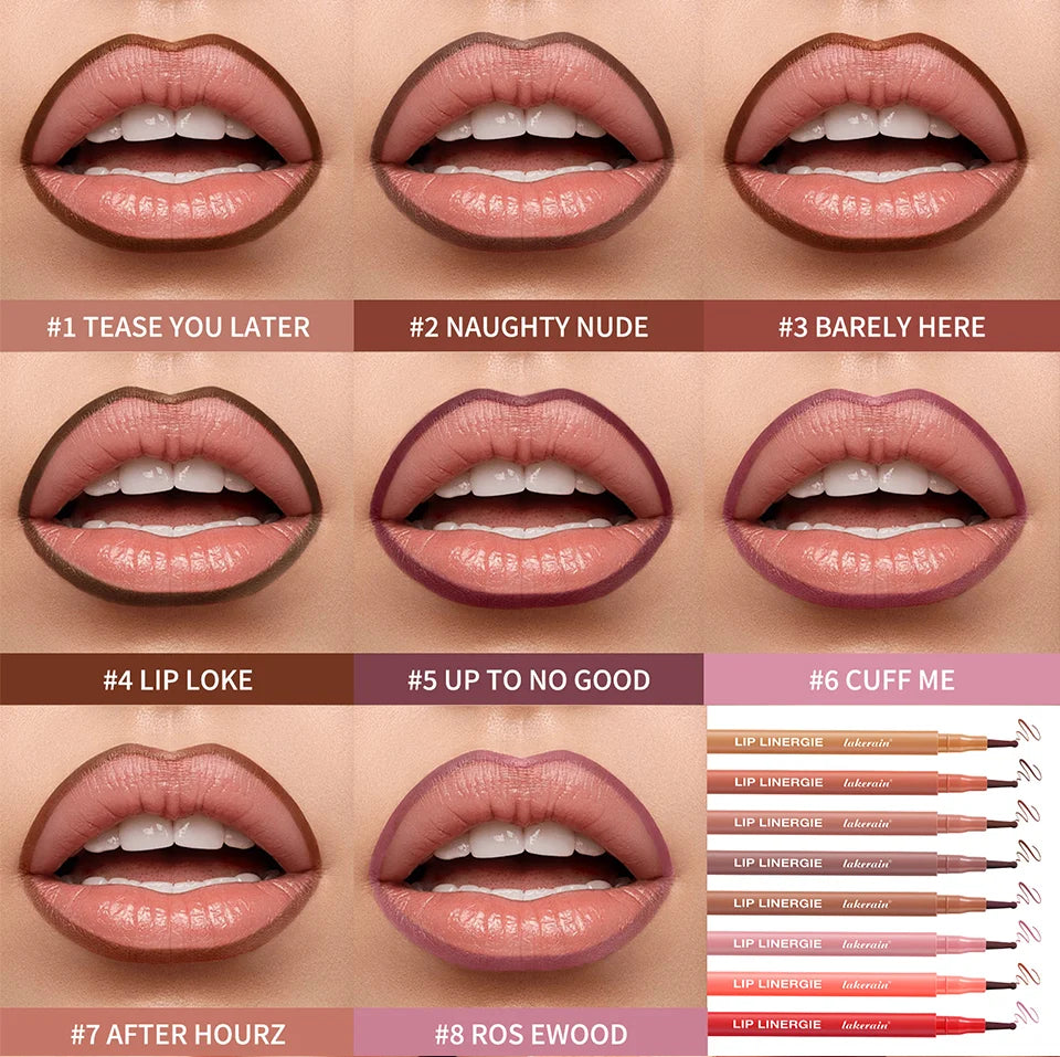 Lip Liner Pen with Precise Ballpoint Felt Tip