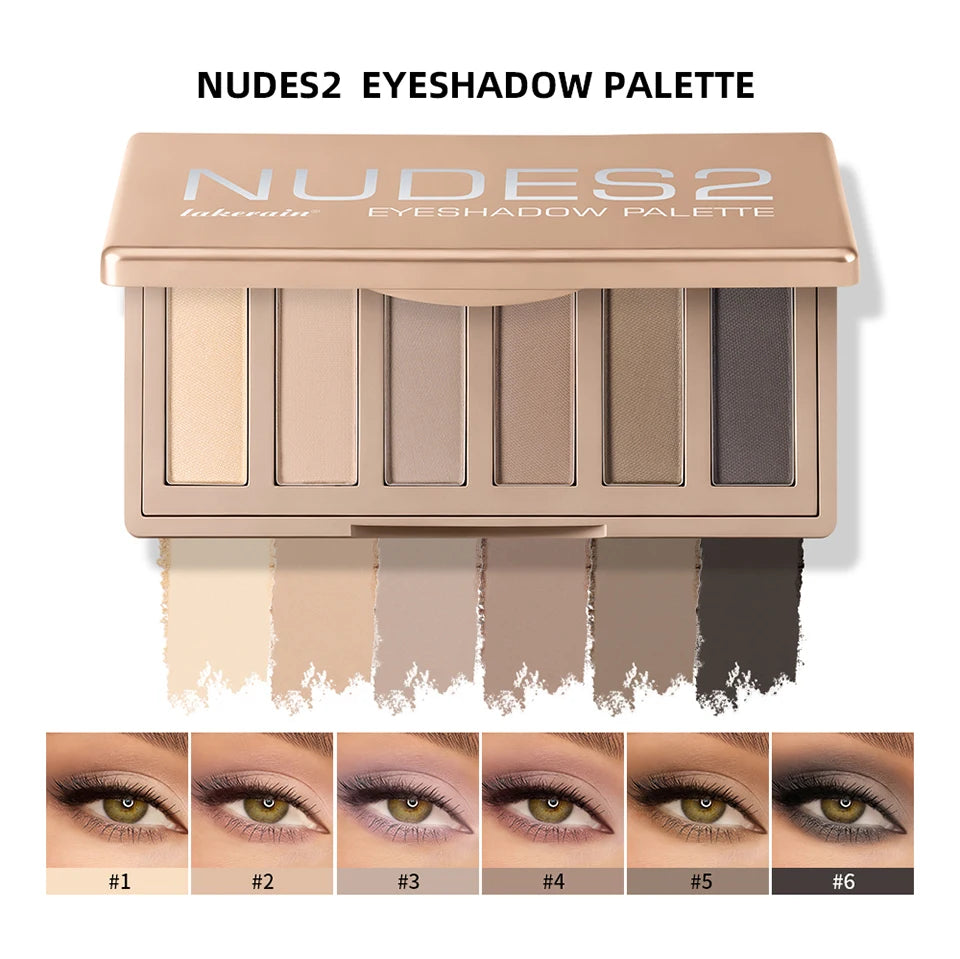 Eyeshadow Palette with Long Lasting Neutral Matte Shades - 8