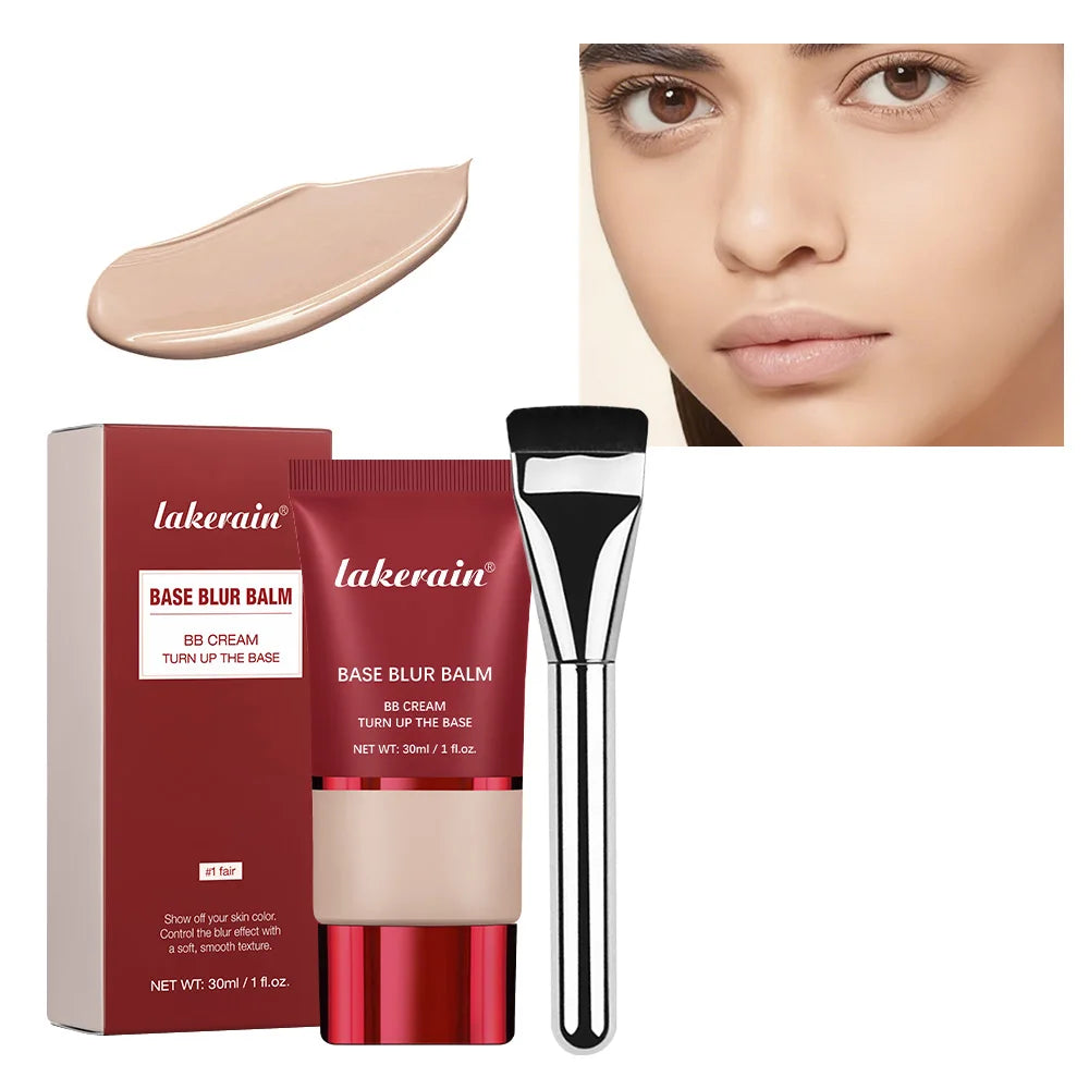 Blur Base Balm with Applicator Brush for a Natural Matte Finish