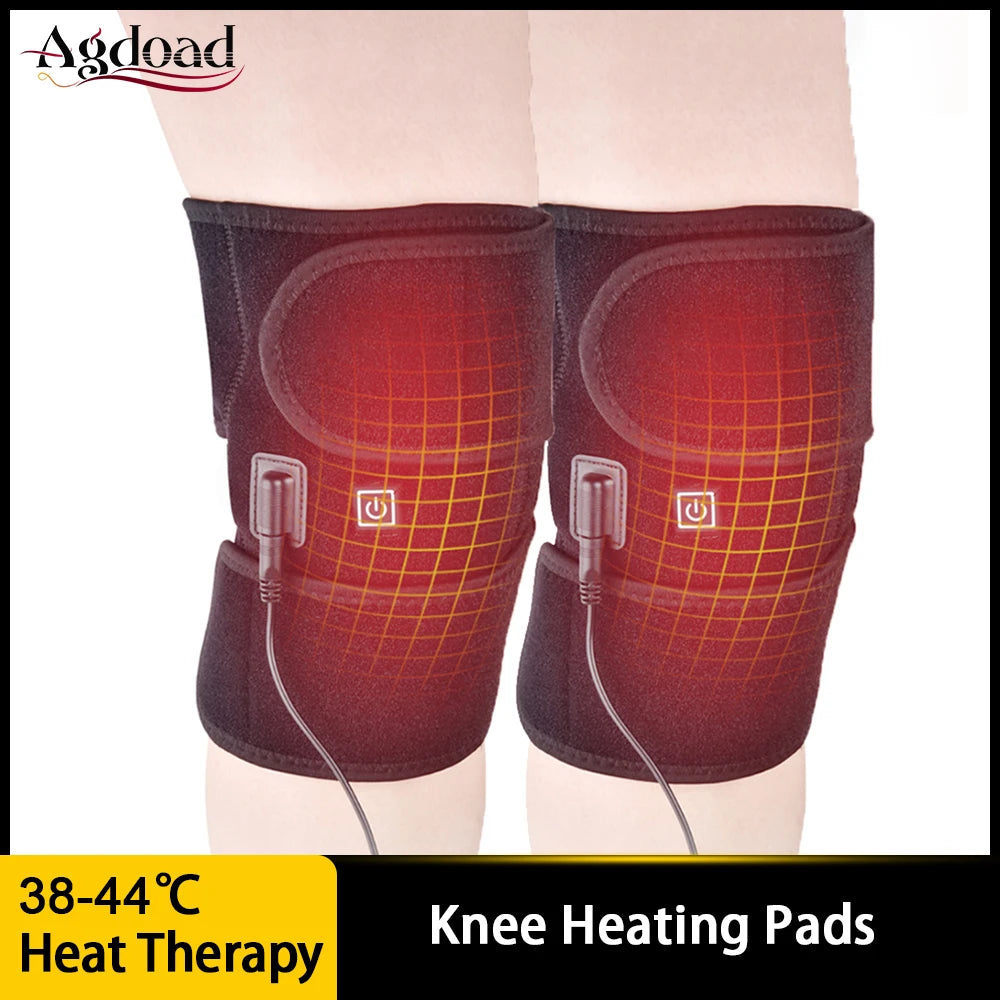 Electric Heated Knee Brace with 3 Adjustable Heat Settings - 1