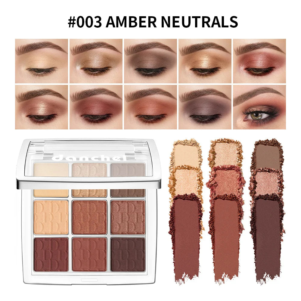 9-Shade Eyeshadow Palette Highly Pigmented Blendable Makeup - 26