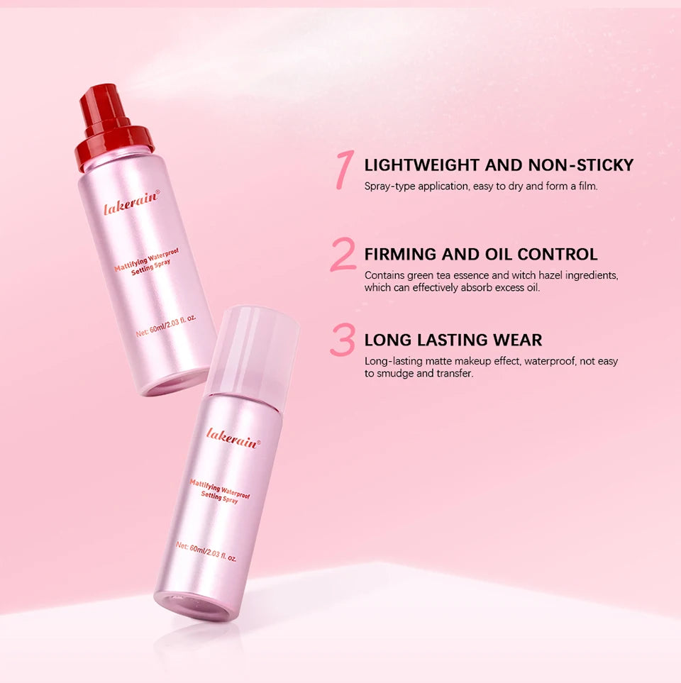Mattifying Waterproof Setting Spray for Long Lasting Makeup - 9