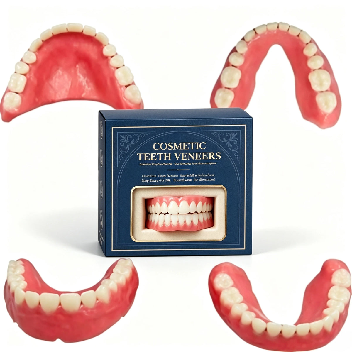 Full Mouth Denture Set with Storage Case for a Comfortable Fit