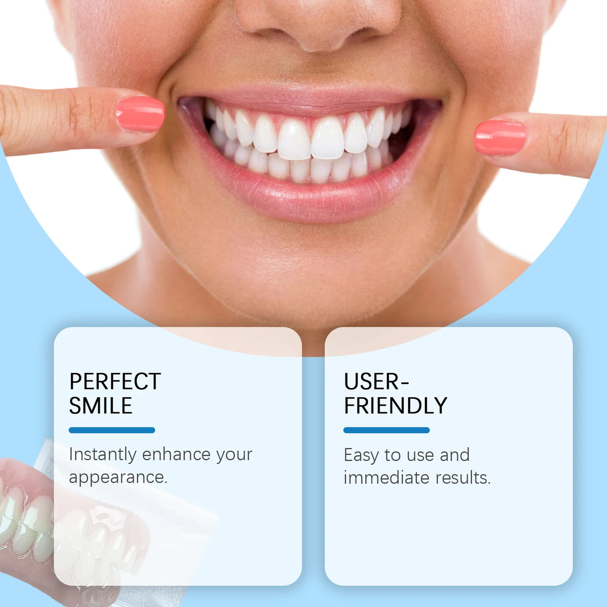 Silicone Denture Set for Natural Smile Improvement