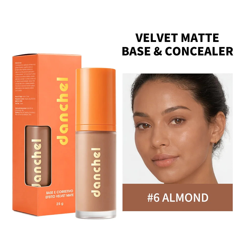 Liquid Foundation and Concealer for a Flawless Velvet Matte Finish