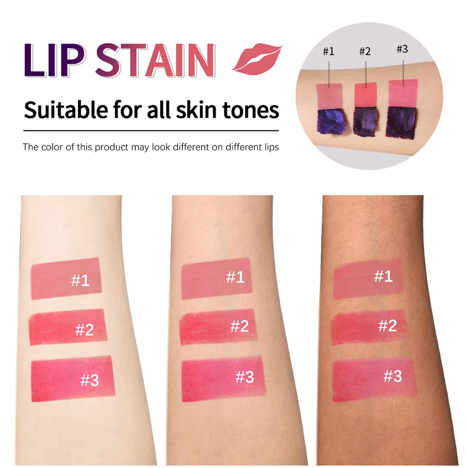 Peel Off Lip Stain Long Lasting Waterproof Color - 12