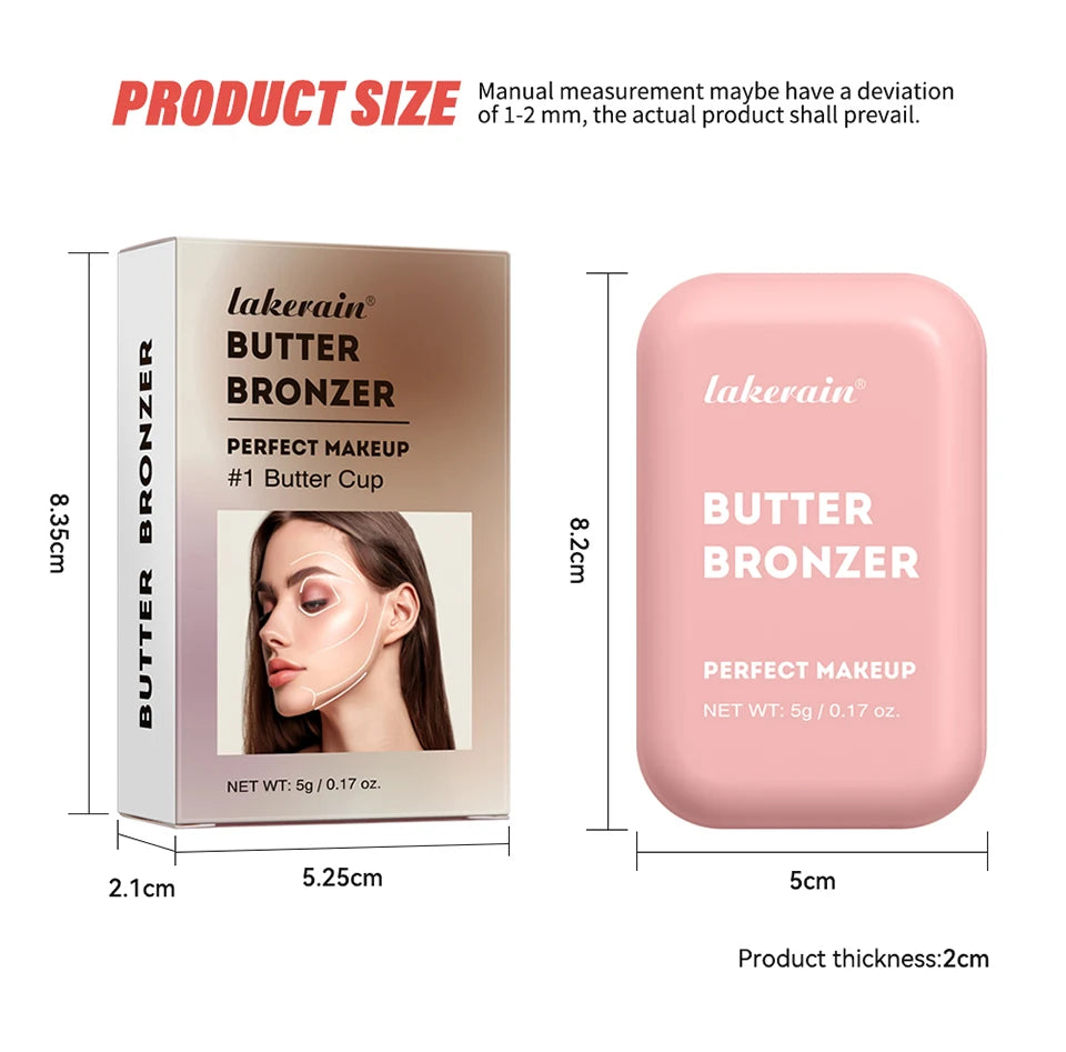 Butter Bronzer Powder for Sculpted and Healthy Looking Skin - 16