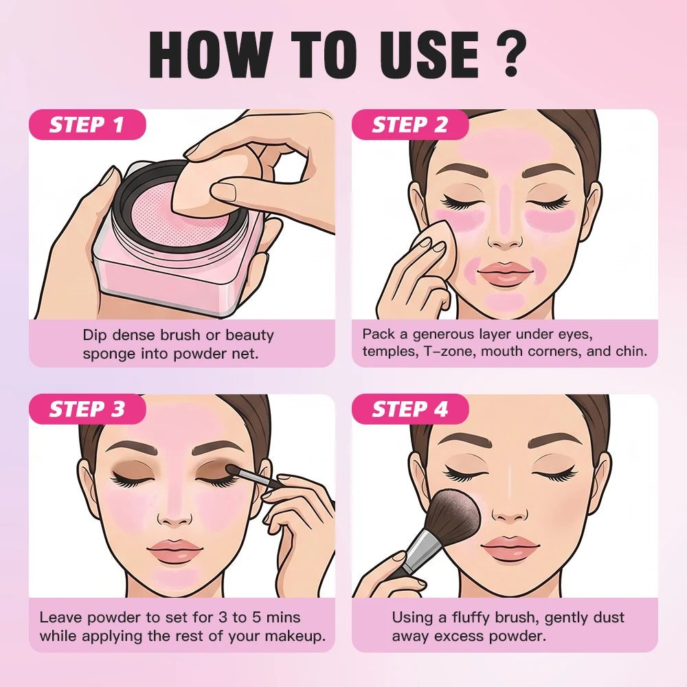 Matte Loose Setting Powder for Long Lasting Shine Control