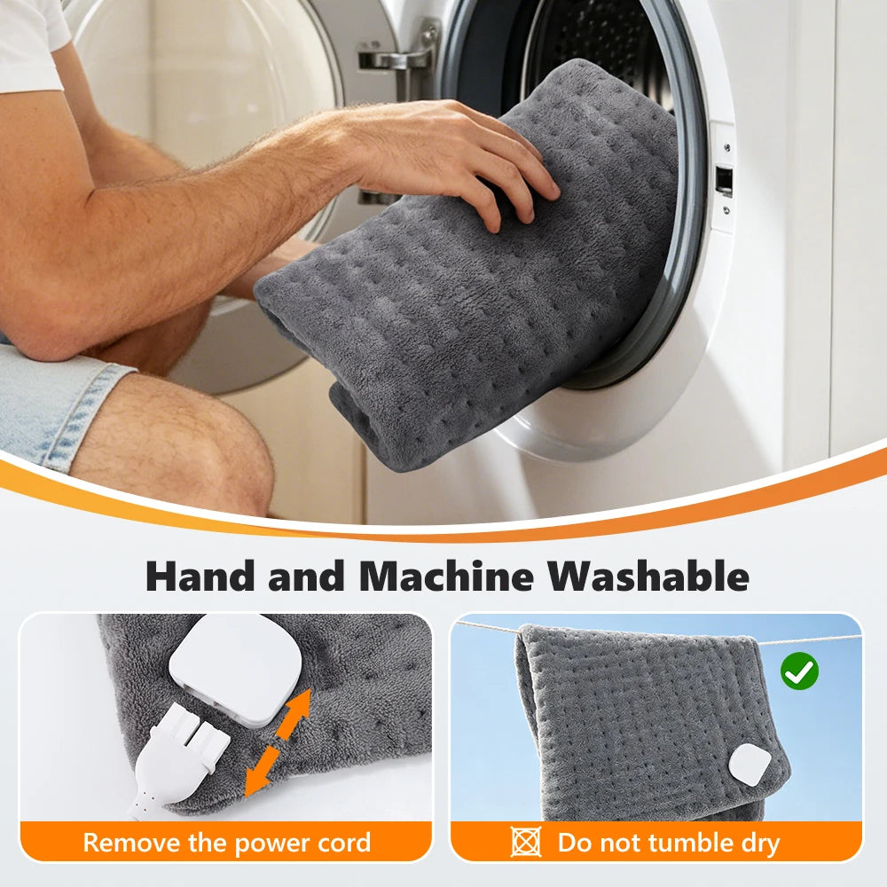 Electric Heating Pad with Adjustable Heat and Timer