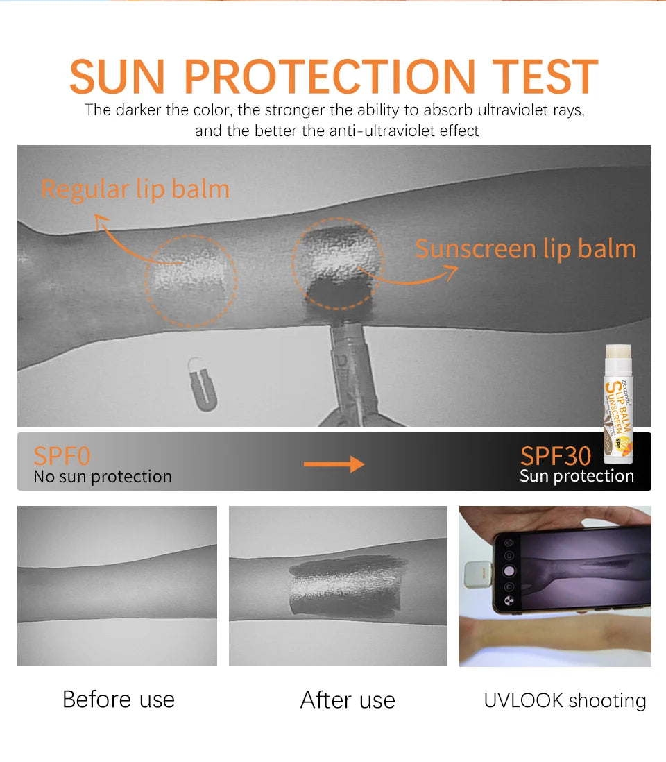 Sunscreen Lip Balm with SPF 30 UV Protection