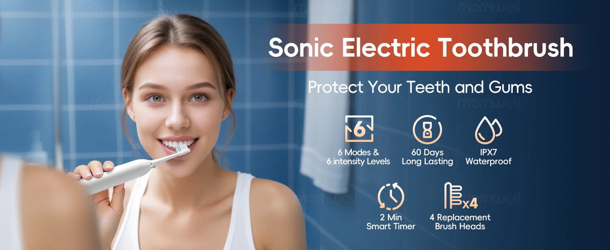 Electric Toothbrush with 6 Cleaning Modes for Superior Oral Care