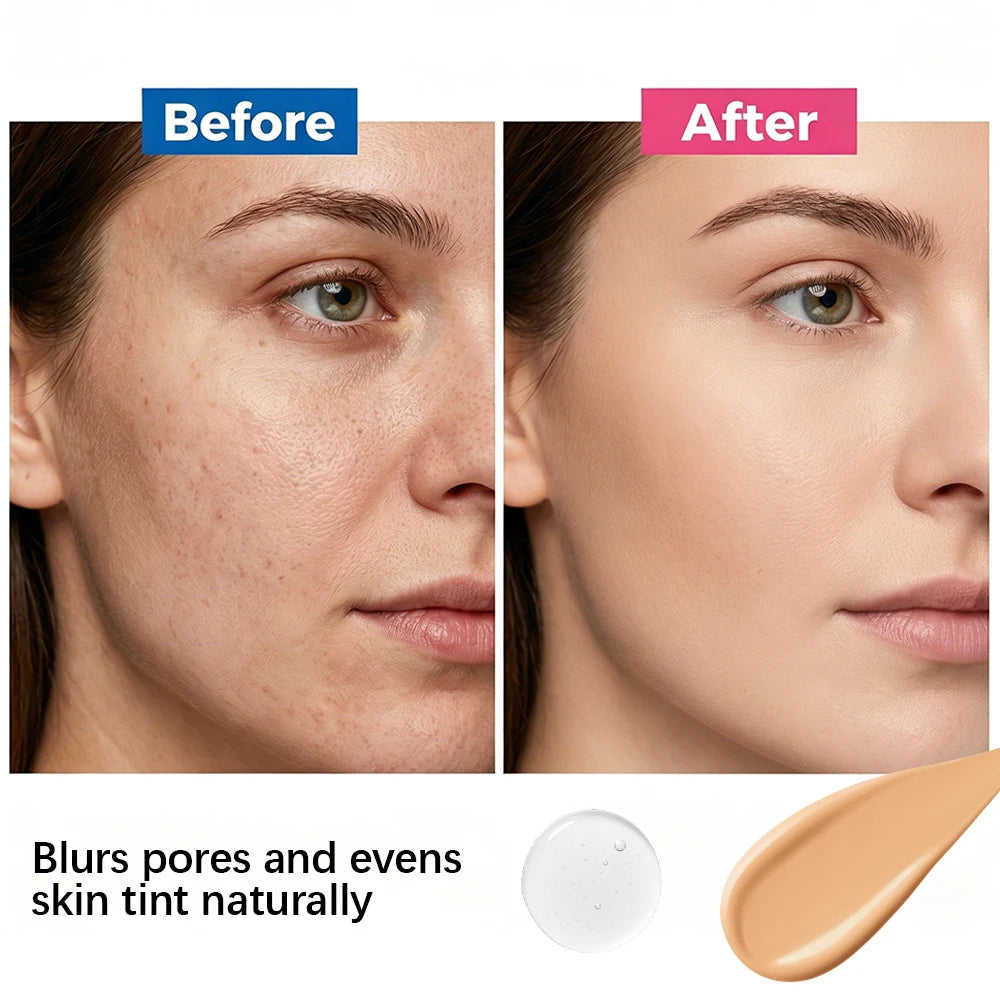 Liquid Foundation and Primer Set for Long Lasting Natural Coverage - 5
