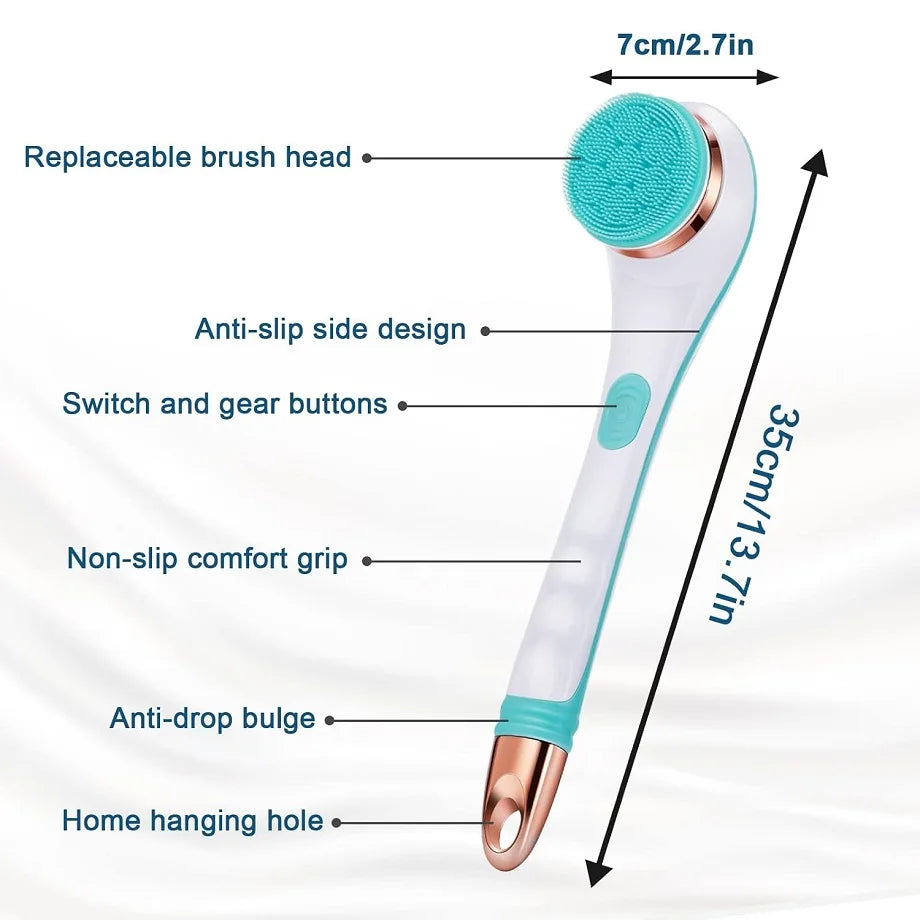 Electric Bath Brush with Rotating Spin Head