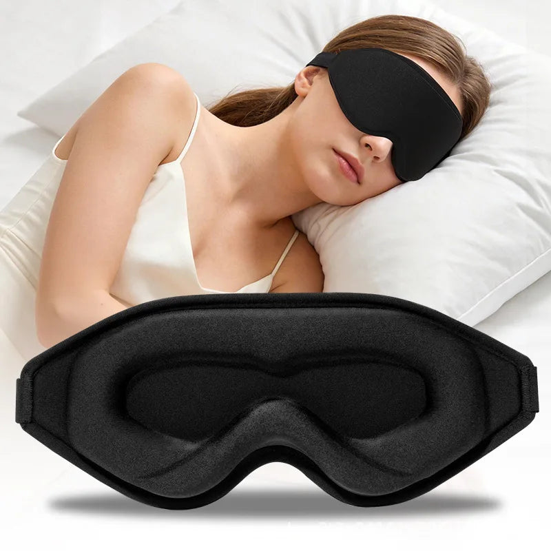 3D Memory Foam Sleep Mask with Light Blocking Design