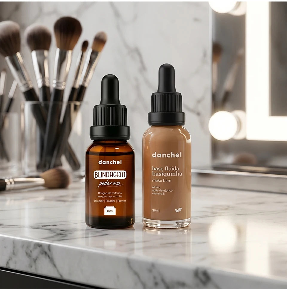 Liquid Foundation and Primer Set for Long Lasting Natural Coverage - 17
