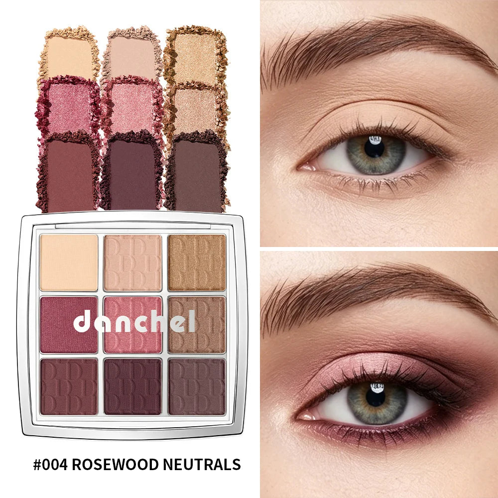 9-Shade Eyeshadow Palette Highly Pigmented Blendable Makeup - 3