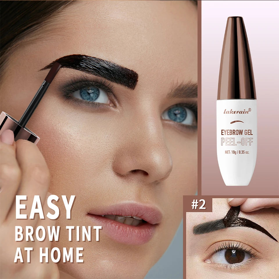 Peel Off Eyebrow Gel Waterproof Long Lasting Tint - 10