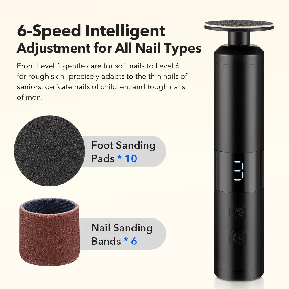 Electric Foot Callus Remover with Rechargeable Battery - 9