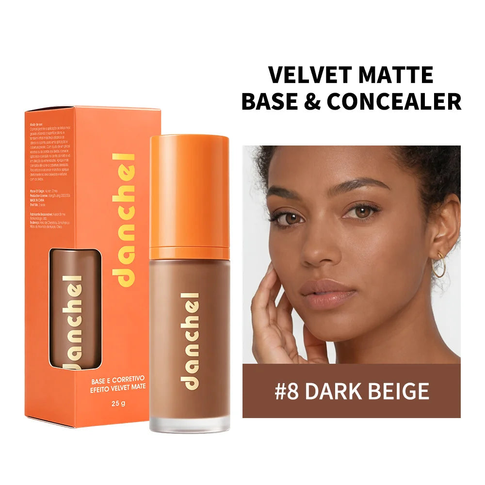 Liquid Foundation and Concealer Velvet Matte Finish