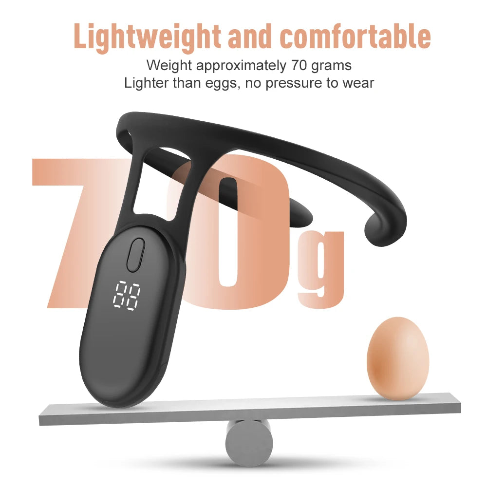 Smart Posture Corrector with LCD Display and Vibration Reminder