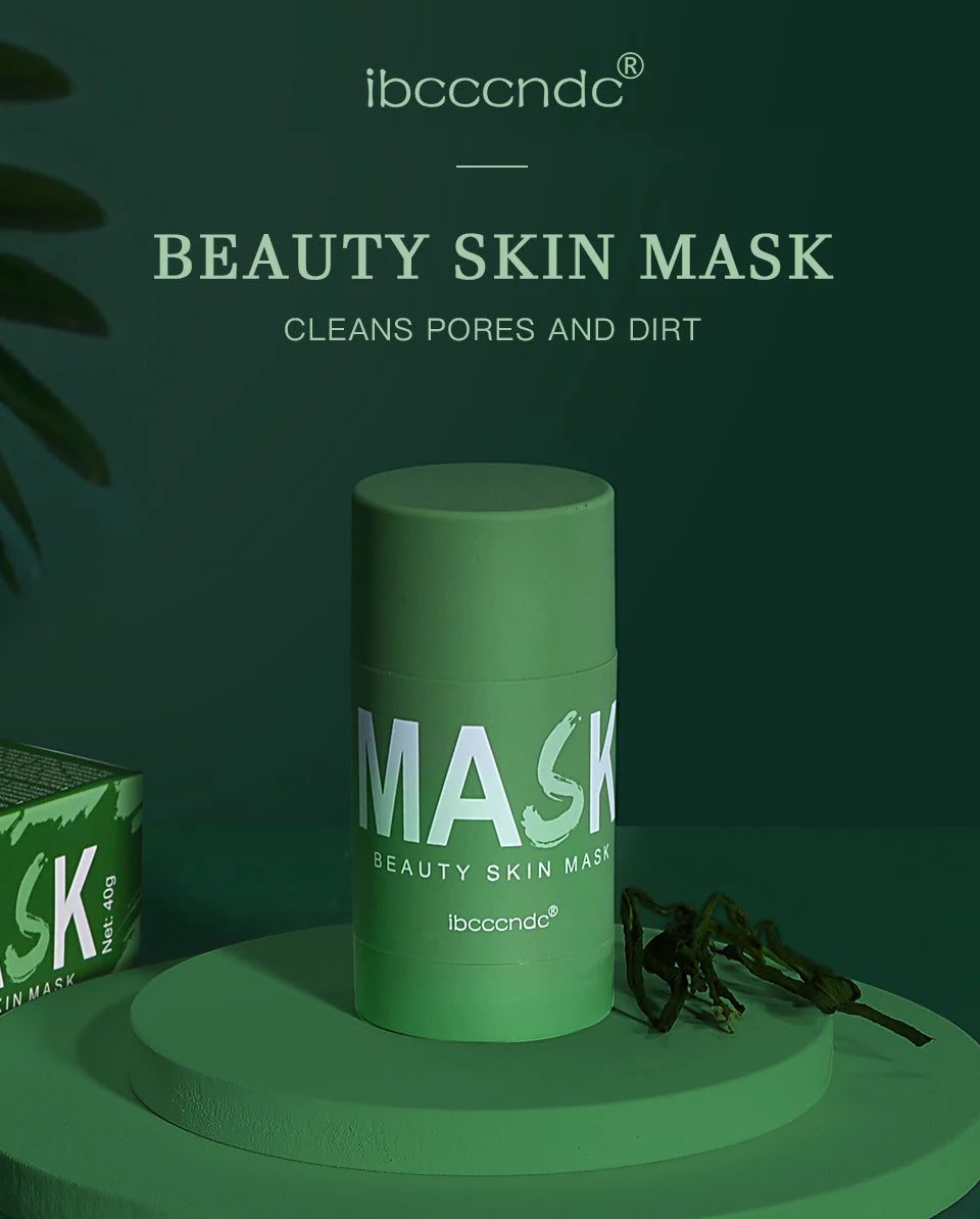 Green Tea Cleansing Face Mask Stick for Deep Oil Control - 7