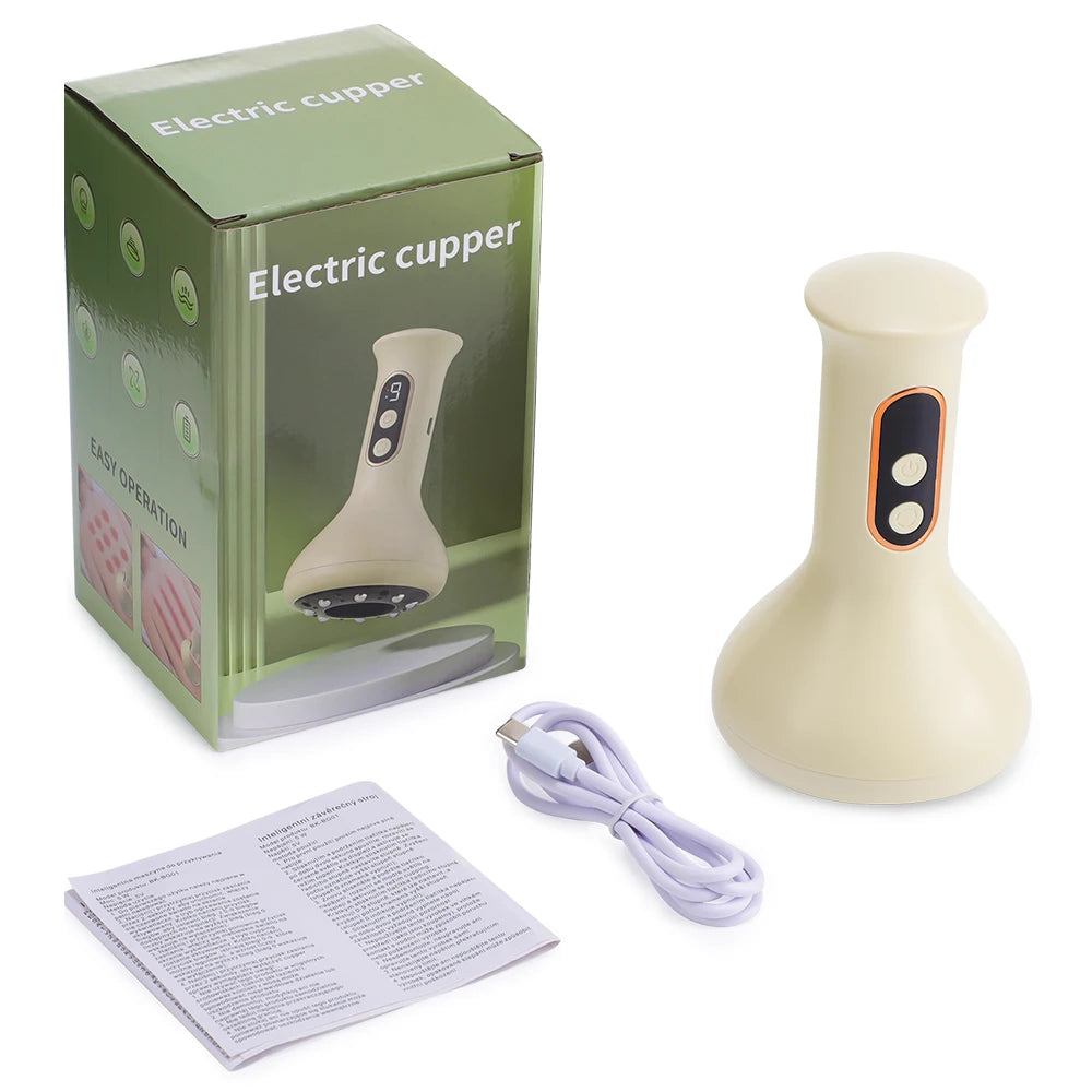 Electric Cupping and Gua Sha Massager with Heating