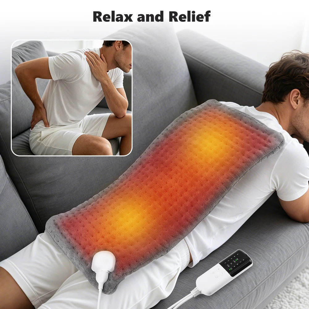 Electric Heating Pad with Adjustable Heat and Timer