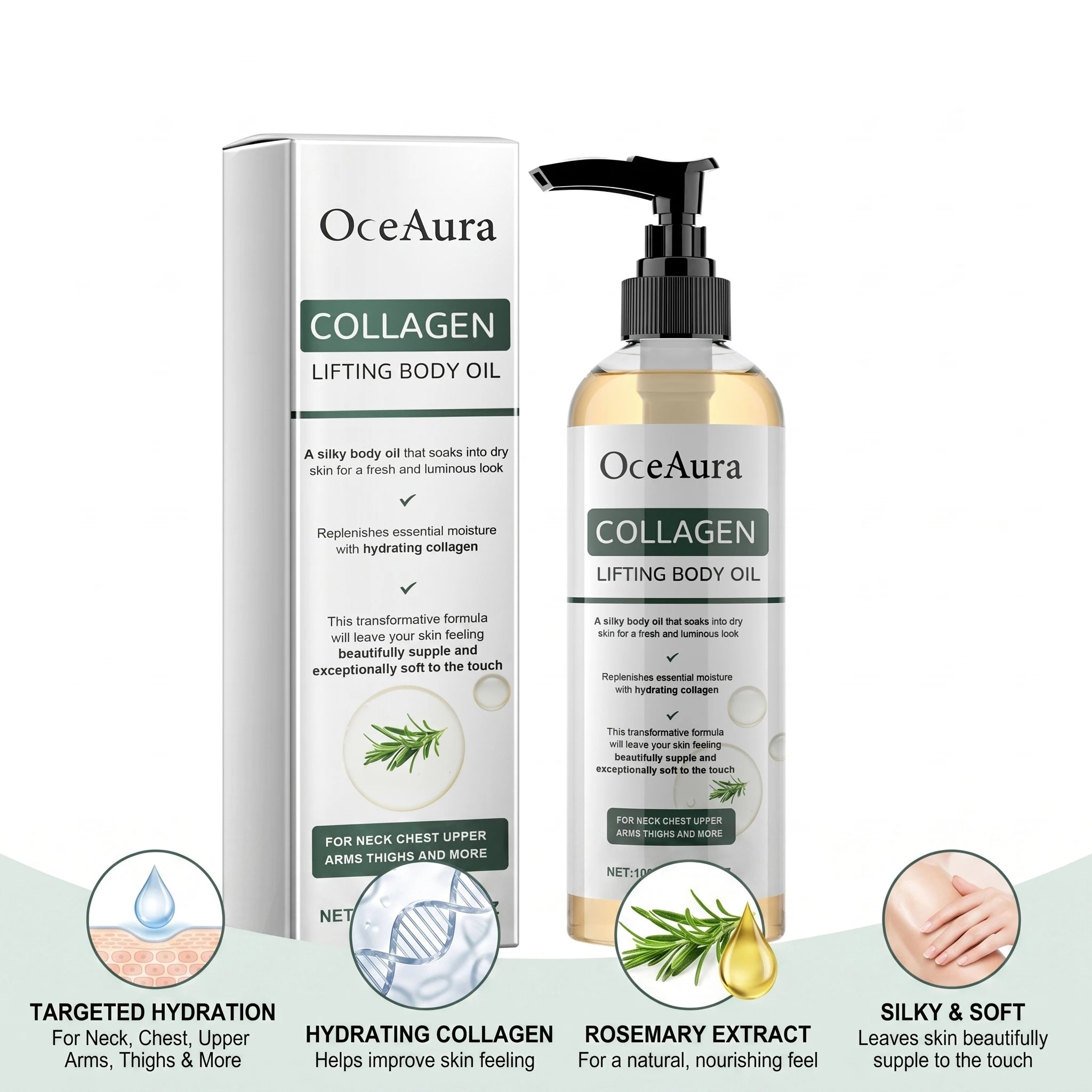 Collagen Body Firming Massage Oil for Smoother Skin - 3