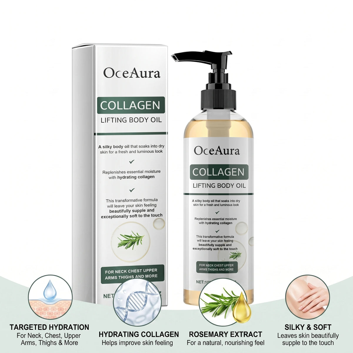 Collagen Body Firming Massage Oil for Smoother Skin