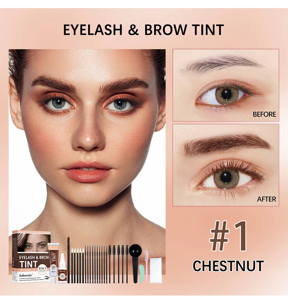 Eyelash and Brow Tint Kit for Natural Long Lasting Color - 11