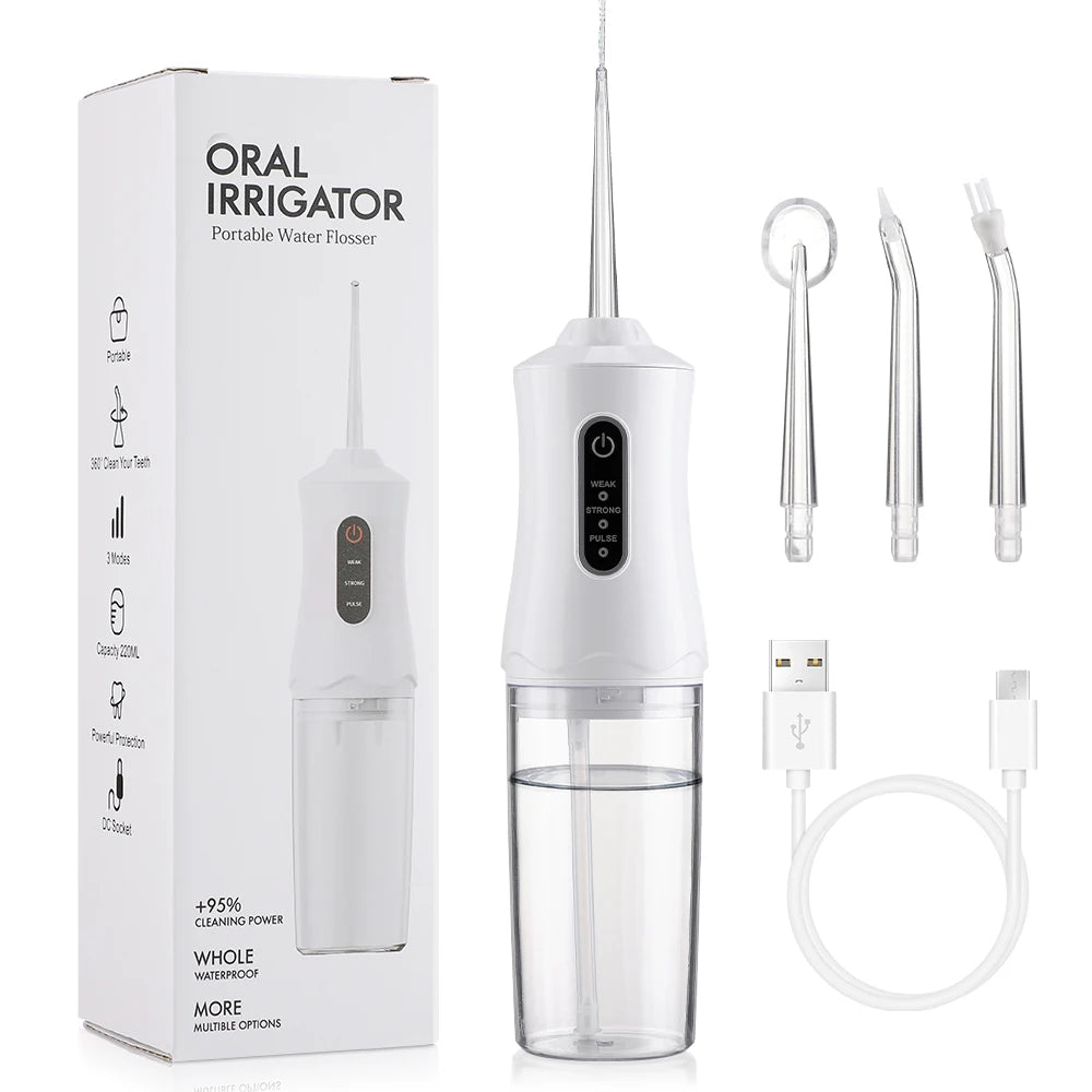 Portable Oral Irrigator for Deep Dental Cleaning